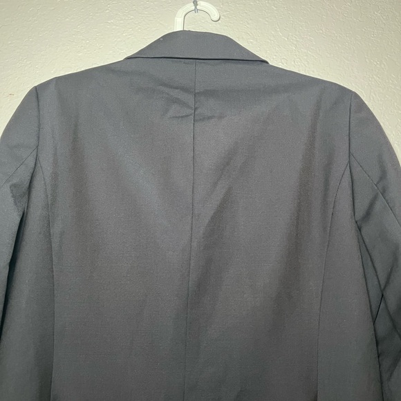 Brooks Brothers 346 Black Wool Two-Button Blazer Gold Button Women Size 6 - Picture 6 of 9